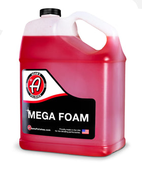 Adam's Polishes gallon bottle front view showing product and easy-pour design benefit