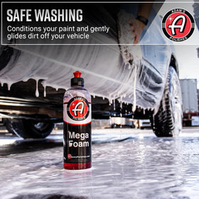 Adam's Polishes dense suds close-up highlighting lubricating foam that reduces scratches