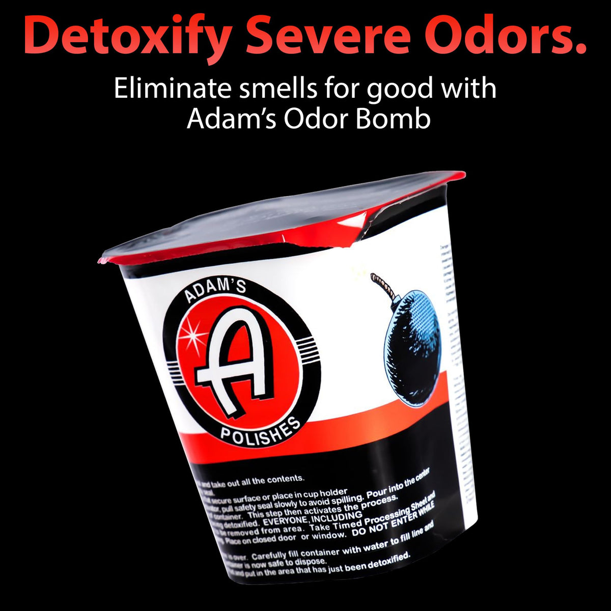Adam's Polishes activated device closeup demonstrating easy single‑use setup