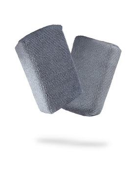 Adam's Polishes front view of two microfiber applicator pads showing shape and color for smooth application