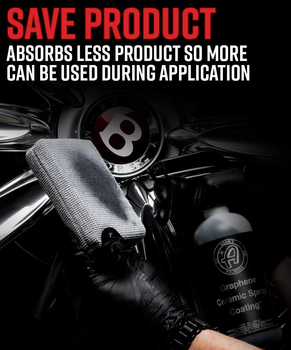 Adam's Polishes side profile of applicator pad highlighting compact size and foam core for even pressure