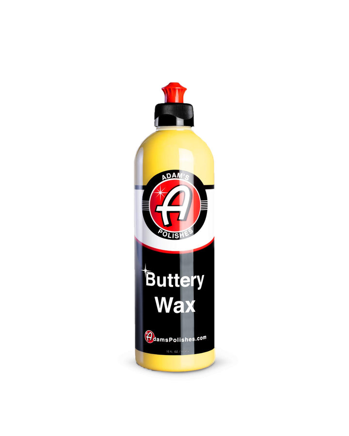 Adam's Polishes bottle front view showing label and 16oz size, promotes quick shine