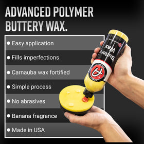 Adam's Polishes close-up texture of buttery liquid wax, shows smooth spreadability