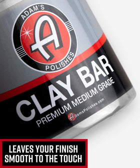 Adam's Polishes clay bar in hand demonstrating safe pressure and comfortable grip benefit