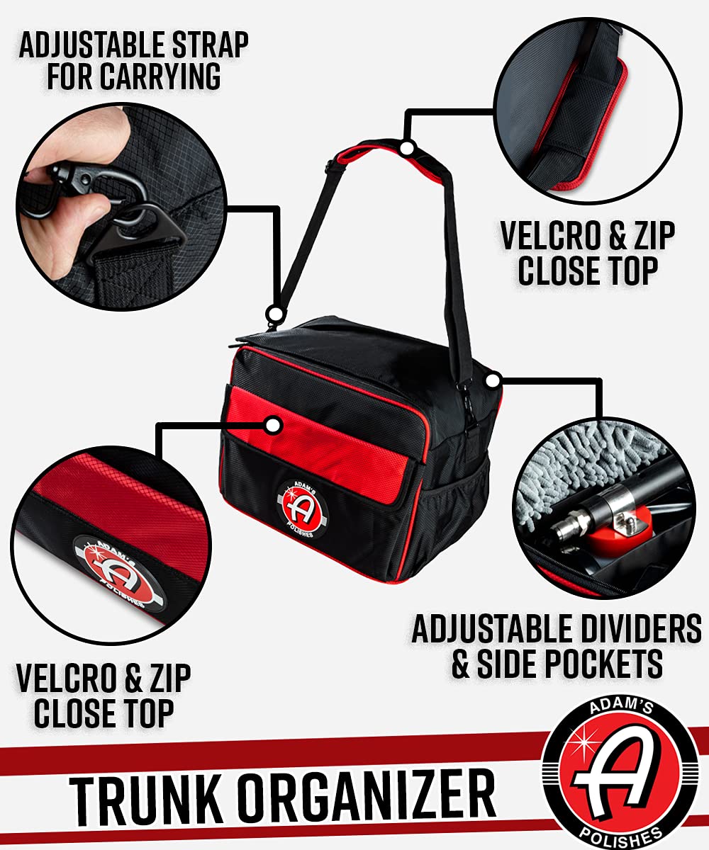 Adam's Polishes close-up of adjustable dividers demonstrating customizable organization