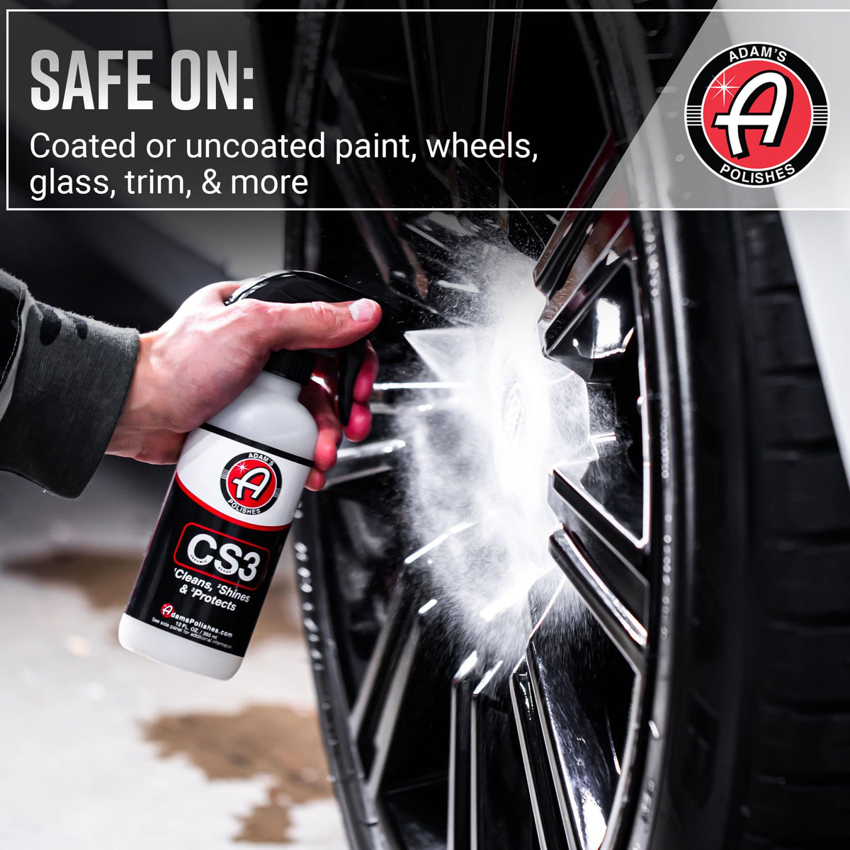 Adam's Polishes CS3 water beading after application showing protection