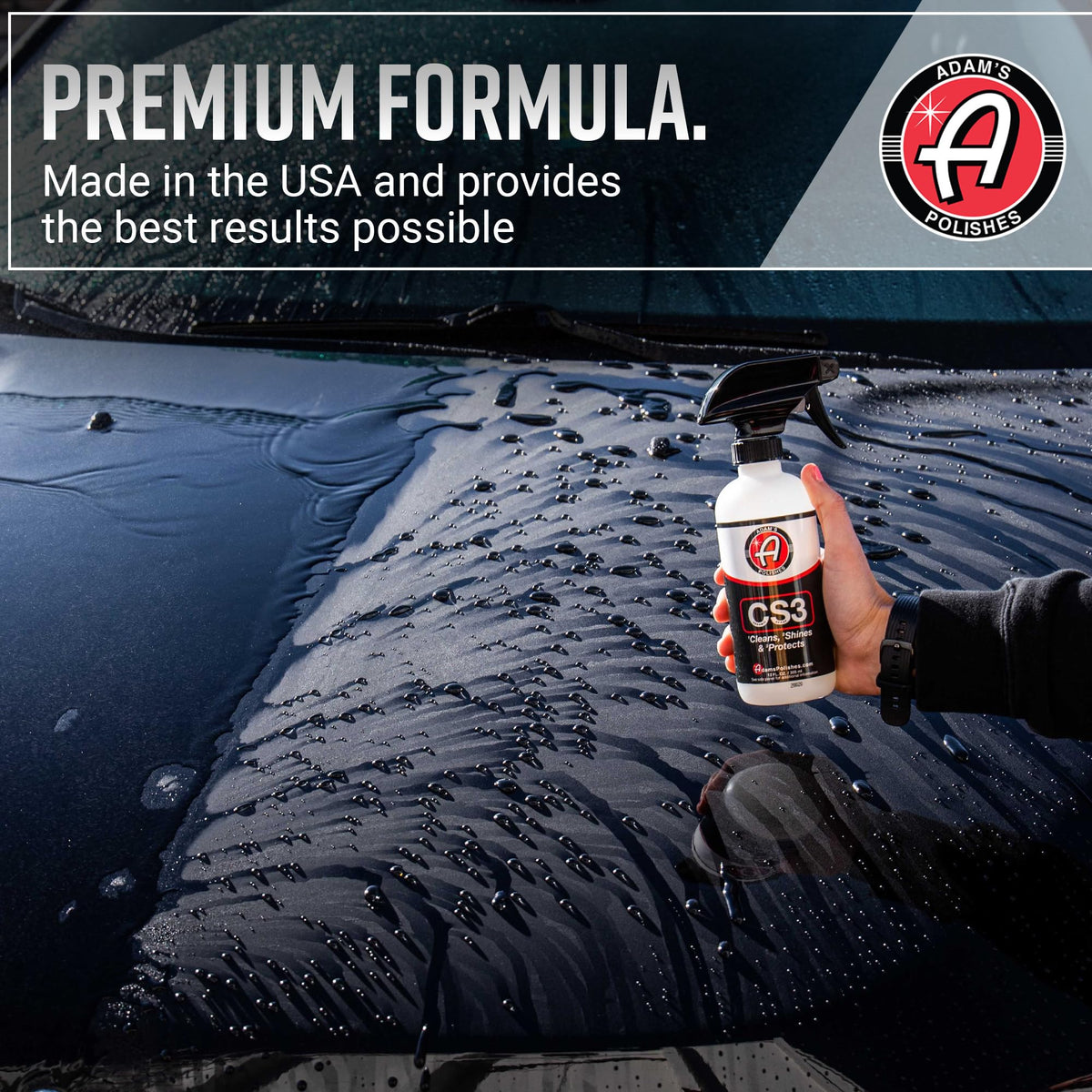 Adam's Polishes CS3 used on RV side for large-surface maintenance