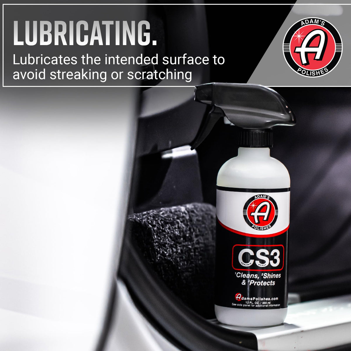 Adam's Polishes CS3 cleaning an alloy wheel for contaminant removal