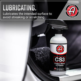 Adam's Polishes CS3 cleaning an alloy wheel for contaminant removal