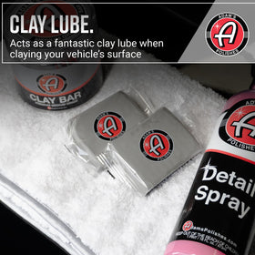 Adam's Polishes label close-up showing product info and premium formulation benefits