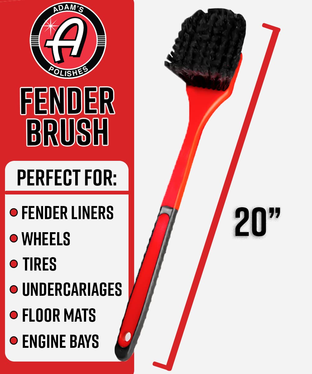 Adam's Polishes close-up of flagged nylon bristles demonstrating gentle effective cleaning