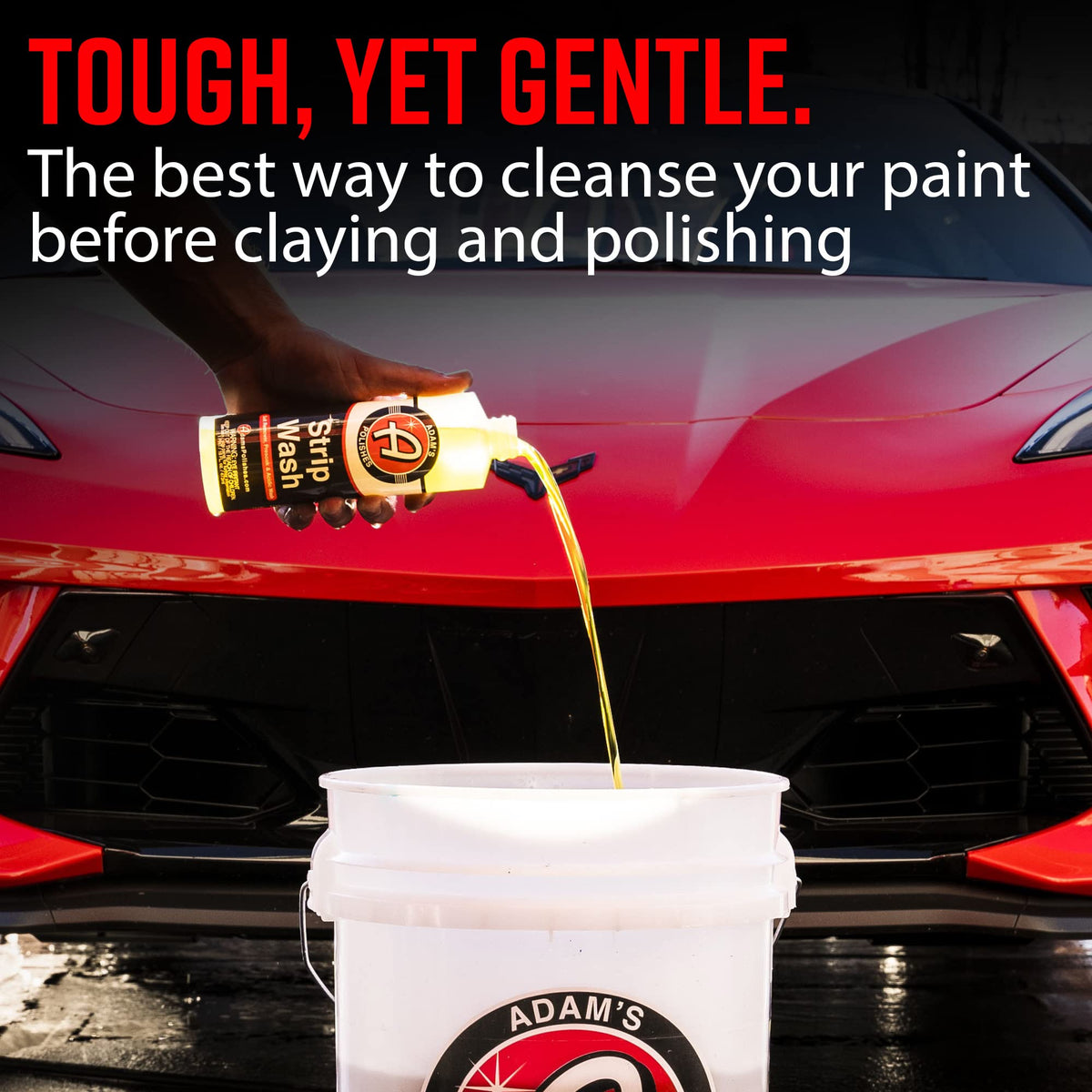 Adam's Polishes foam cannon producing thick foam for presoak