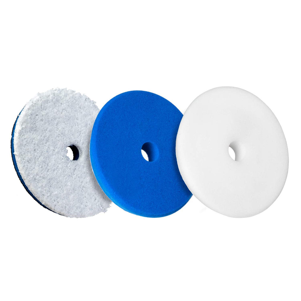 Adam's Polishes front packaging showing 5.5" pads and color-coded system for quick selection