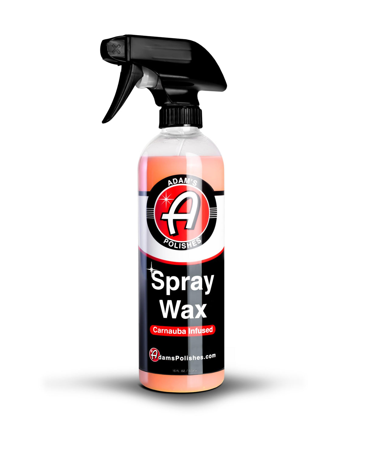 Adam's Polishes front packaging showing 16oz bottle and easy-spray nozzle for convenience