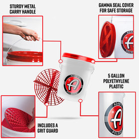 Adam's Polishes grit guard close-up trapping dirt for paint protection