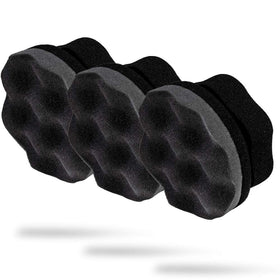 Adam's Polishes front view of three hex grip applicators showing shape and grip benefit