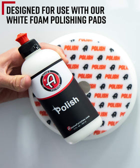 Adam's Polishes being applied with a dual-action polisher for fast correction