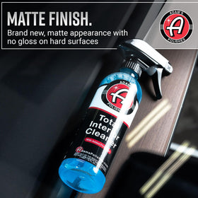 Adam's Polishes used in car interior lifestyle shot showcasing easy maintenance benefit