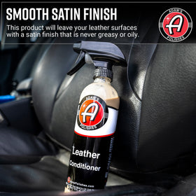 Adam's Polishes product pour and creamy texture close-up demonstrating spreadable, non-greasy finish