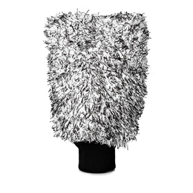 Adam's Polishes front view of microfiber wash mitt showing plush fibers and shape for safe detailing