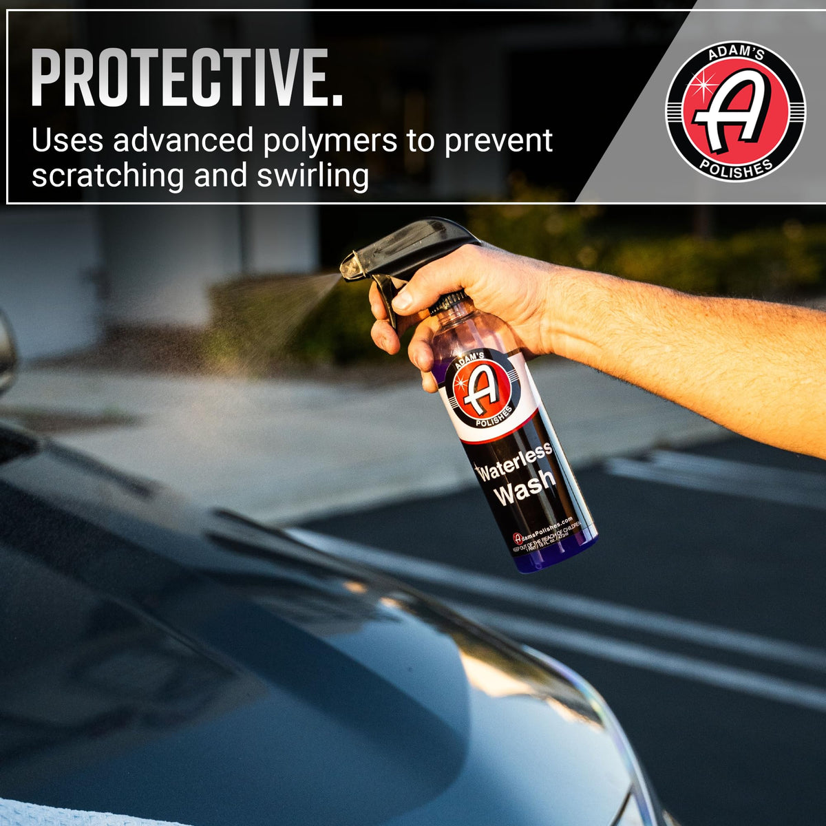 Adam's Polishes microfiber towel lifting dirt with safe, low-friction action