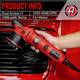 Adam's Polishes rear handle and 16-foot cord displayed for reach and mobility benefit