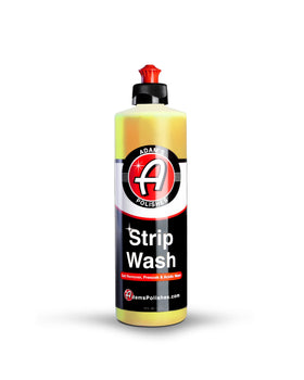 Adam's Polishes front label showing product name and size, clear directions