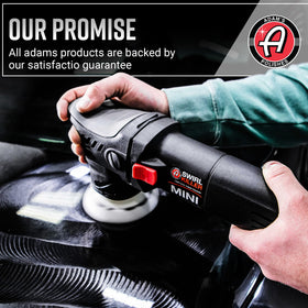 Adam's Polishes before and after panel illustrating improved gloss and reduced swirls