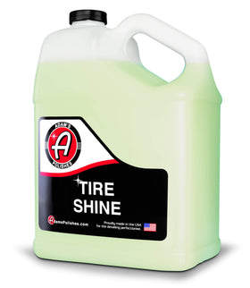 Adam's Polishes gallon front label showing product name and benefits