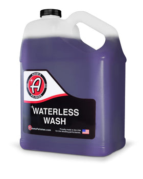 Adam's Polishes gallon bottle front label showing product name and benefits