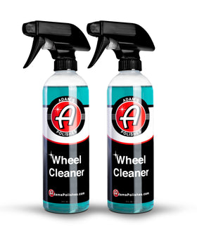 Adam's Polishes front packaging showing two bottles and label, communicates product identity and value