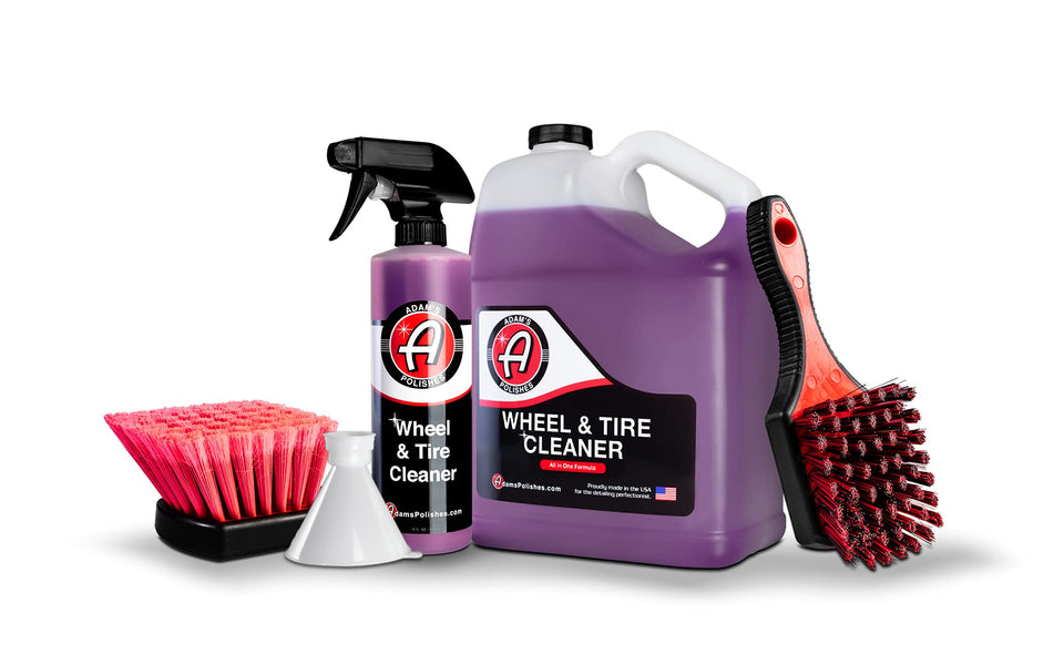 Adam's Polishes front bottle view showing product and easy spray application benefit
