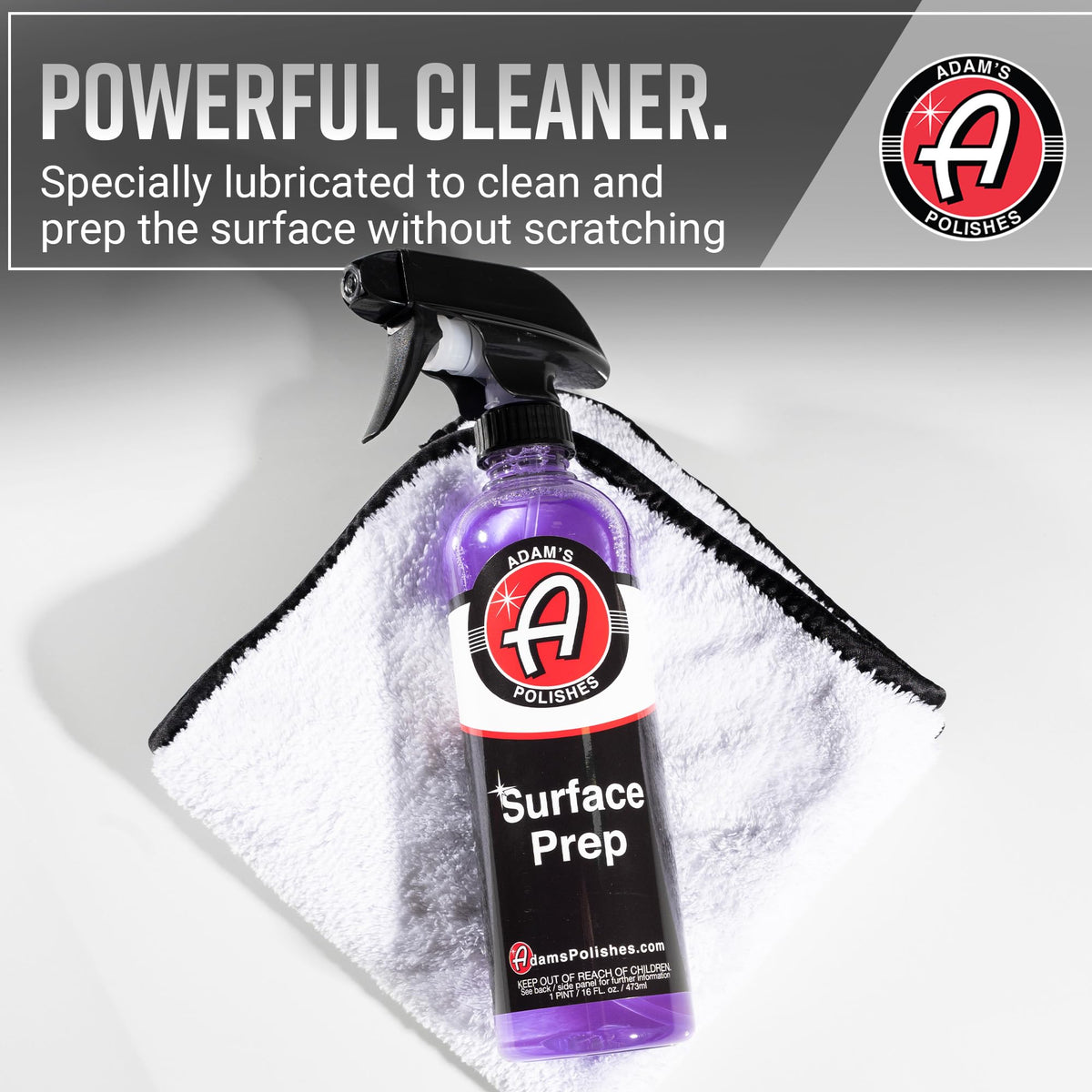Adam's Polishes clear liquid texture illustrating fast evaporation benefit