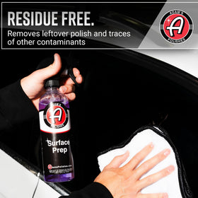 Adam's Polishes used on car paint to remove residue and improve bonding