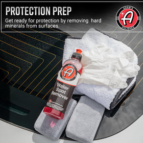 Adam's Polishes bottle next to a ruler showing size and packaging