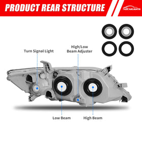 ADCARLIGHTS amber reflector close-up ensuring legal side visibility and signaling