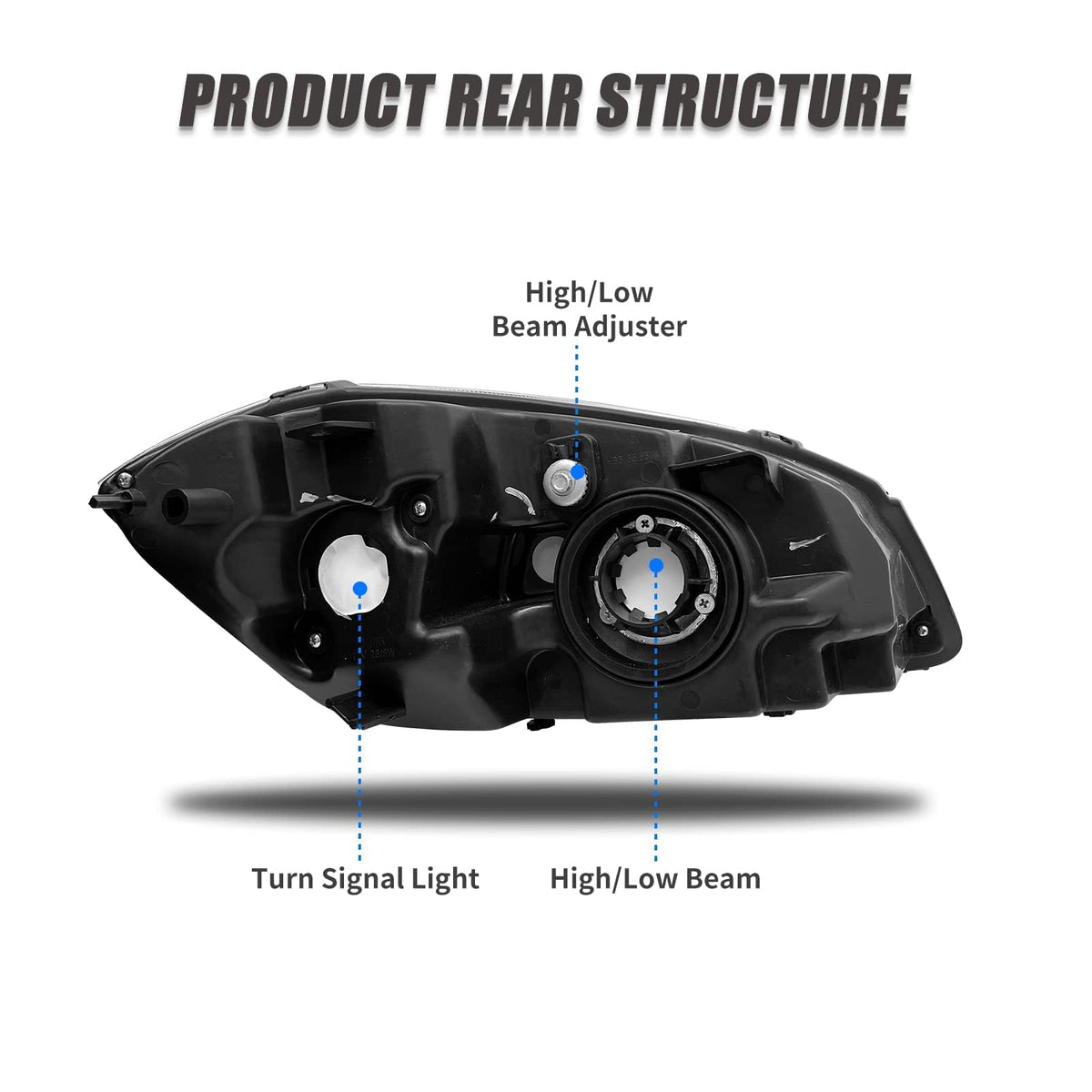 ADCARLIGHTS backside showing mounting points for easy bolt-on fit