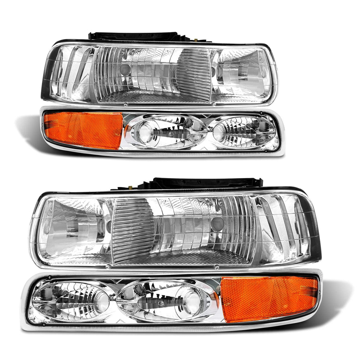 ADCARLIGHTS front assembly showing OE-fit for Tahoe — improved fit and style