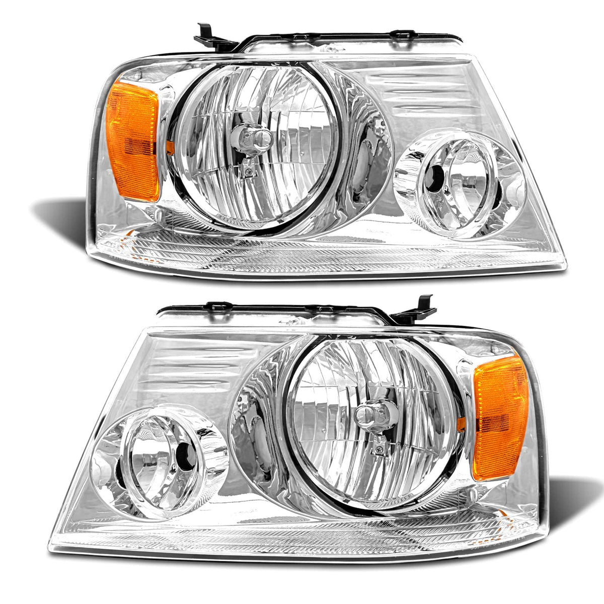 ADCARLIGHTS front assembly clear lens showing exact fit and restored appearance