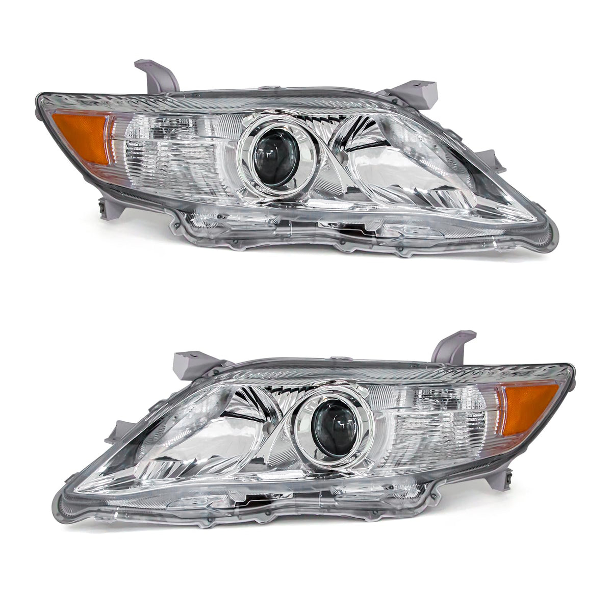 ADCARLIGHTS front assemblies showing both driver and passenger fit and improved visibility