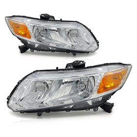 ADCARLIGHTS left headlight assembly front view showing exact OEM fit and styling