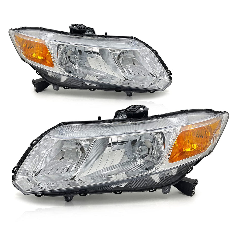 ADCARLIGHTS left headlight assembly front view showing exact OEM fit and styling