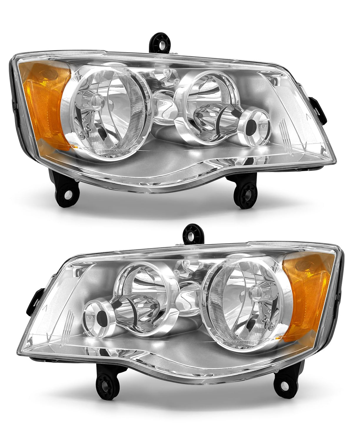 ADCARLIGHTS front assembly showing exact OE fit and improved appearance