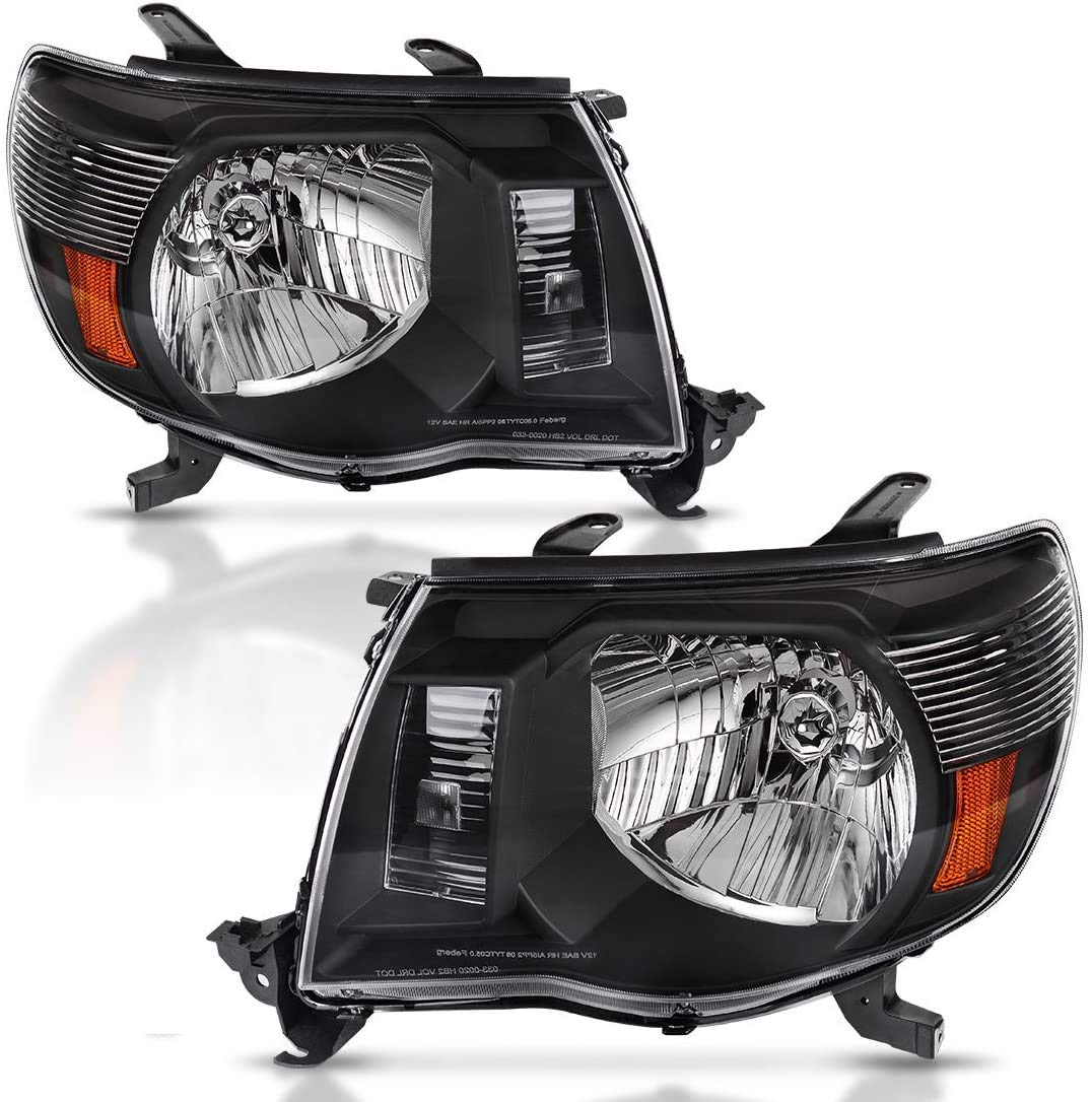 ADCARLIGHTS front view black housing restoring Tacoma appearance