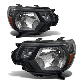ADCARLIGHTS front view pair showing black housing and styling benefit