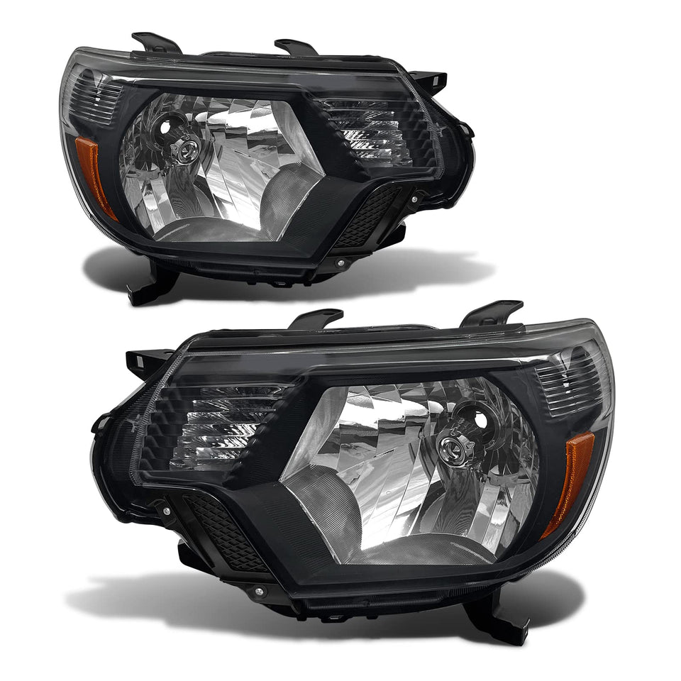 ADCARLIGHTS front view pair showing black housing and styling benefit