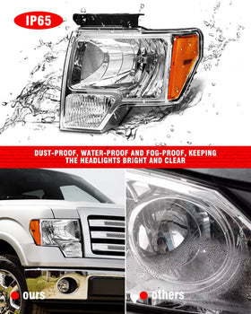 ADCARLIGHTS installed on F-150 front view restoring original appearance