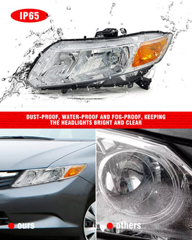 ADCARLIGHTS installed on car passenger side showing improved beam clarity