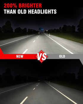 ADCARLIGHTS night road beam demonstrating brighter, clearer illumination