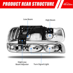 ADCARLIGHTS interior reflector detail illustrating focused beam performance